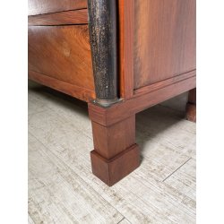 ANTICO COMO IMPERO 4 CASSETTI epoc 800 legno NOCE EBANIZZATO CASSETTIERA SEGRETO