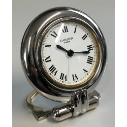 Cartier Colisee OROLOGIO TAVOLO quartz SVEGLIA VIAGGIO Vintage Desk Alarm Clock