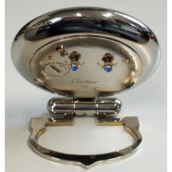 Cartier Colisee OROLOGIO TAVOLO quartz SVEGLIA VIAGGIO Vintage Desk Alarm Clock