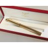 Must de Cartier PENNA SFERA Trinity Vendome PEN BALLPOINT Vintage BOX Rosso Oro
