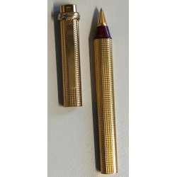 Must de Cartier PENNA SFERA Trinity Vendome PEN BALLPOINT Vintage BOX Rosso Oro