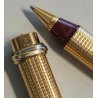 Must de Cartier PENNA SFERA Trinity Vendome PEN BALLPOINT Vintage BOX Rosso Oro