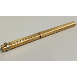 Must de Cartier PENNA SFERA Trinity Vendome PEN BALLPOINT Vintage BOX Rosso Oro