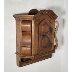ANTICO STIPO MOBILE MENSOLA da PARETE LEGNO 1800 ANTA CREDENZA CONSOLLE MURO