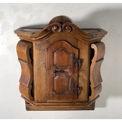ANTICO STIPO MOBILE MENSOLA da PARETE LEGNO 1800 ANTA CREDENZA CONSOLLE MURO