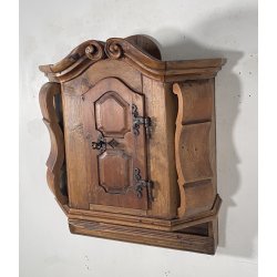 ANTICO STIPO MOBILE MENSOLA da PARETE LEGNO 1800 ANTA CREDENZA CONSOLLE MURO