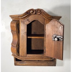 ANTICO STIPO MOBILE MENSOLA da PARETE LEGNO 1800 ANTA CREDENZA CONSOLLE MURO