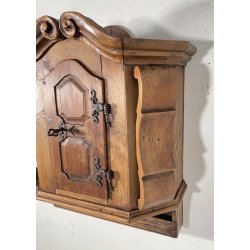 ANTICO STIPO MOBILE MENSOLA da PARETE LEGNO 1800 ANTA CREDENZA CONSOLLE MURO