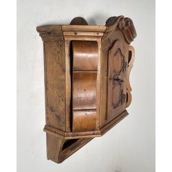 ANTICO STIPO MOBILE MENSOLA da PARETE LEGNO 1800 ANTA CREDENZA CONSOLLE MURO