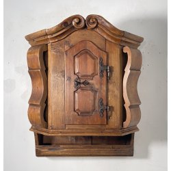ANTICO STIPO MOBILE MENSOLA da PARETE LEGNO 1800 ANTA CREDENZA CONSOLLE MURO