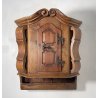 ANTICO STIPO MOBILE MENSOLA da PARETE LEGNO 1800 ANTA CREDENZA CONSOLLE MURO