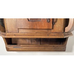 ANTICO STIPO MOBILE MENSOLA da PARETE LEGNO 1800 ANTA CREDENZA CONSOLLE MURO