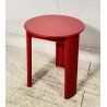SGABELLO TAVOLINO DESIGN Olaf Von Bohr ANNI 60 Gedy PLASTICA ROSSA VINTAGE SEDIA