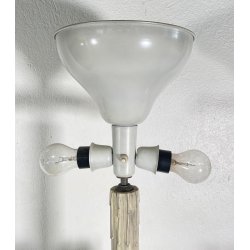 ANTICA LAMPADA PAVIMENTO PIANTANA 1900 LUME CANDELABRO EPOCA CHIESA