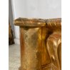 ANTICA RARISSIMA FIORIERA MASCHERONE EPOCA 1700 LEGNO FOGLIA ORO PORTA FIORI OLD
