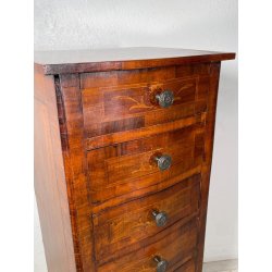 ANTICA PICCOLA CASSETTIERA SETTIMANALE epoca 1900 Legno 7 CASSETTI COMODINO H103