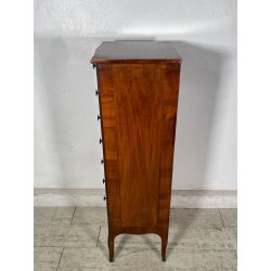 ANTICA PICCOLA CASSETTIERA SETTIMANALE epoca 1900 Legno 7 CASSETTI COMODINO H103