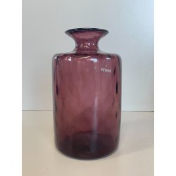 VASO VETRO MURANO FIRMATO VENINI BALLOTON VIOLA PORTAFIORI 2009 SCATOLA VENEZIA