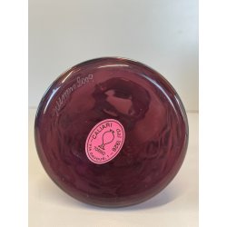 VASO VETRO MURANO FIRMATO VENINI BALLOTON VIOLA PORTAFIORI 2009 SCATOLA VENEZIA