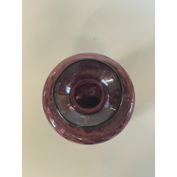 VASO VETRO MURANO FIRMATO VENINI BALLOTON VIOLA PORTAFIORI 2009 SCATOLA VENEZIA