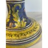 ANTICO VASO DERUTA ITALY CERAMICA COPPA ALZATA PORTAFIORI DECORO FIORENTINO 1900
