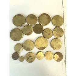 ANTICA BILANCIA 19 pesi MONETALI 1700 MONETE FRANCIA SPAGNA PARMA GENOVA sovrano