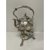 ANTICO BOLLITORE SAMOVAR PLACCATO ARGENTO SHEFFIELD INGHILTERRA VITTORIANO Tè