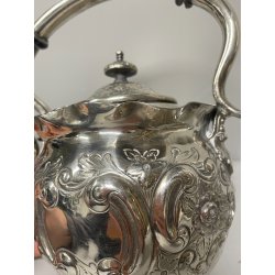 ANTICO BOLLITORE SAMOVAR PLACCATO ARGENTO SHEFFIELD INGHILTERRA VITTORIANO Tè