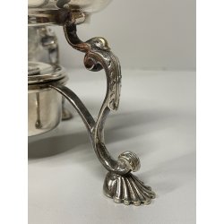 ANTICO BOLLITORE SAMOVAR PLACCATO ARGENTO SHEFFIELD INGHILTERRA VITTORIANO Tè
