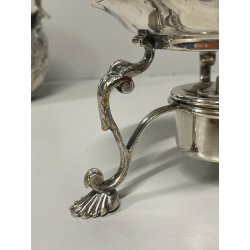 ANTICO BOLLITORE SAMOVAR PLACCATO ARGENTO SHEFFIELD INGHILTERRA VITTORIANO Tè