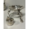 ANTICO BOLLITORE SAMOVAR PLACCATO ARGENTO SHEFFIELD INGHILTERRA VITTORIANO Tè