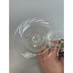 CANDELIERE VENEZIANO DUE FIAMME VETRO MURANO CENTROTAVOLA FIORI BLU CANDELE '50