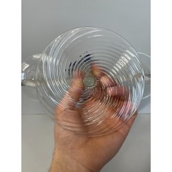 CANDELIERE VENEZIANO DUE FIAMME VETRO MURANO CENTROTAVOLA FIORI BLU CANDELE '50