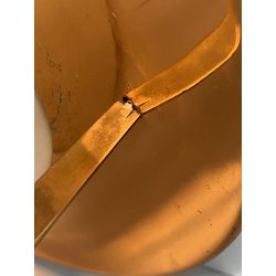 LAMPADA SOSPENSIONE LANTERNA Stilnovo VETRO OPALINO RAME DESIGN MID CENTURY '50