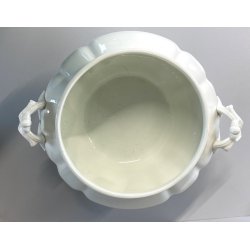 ANTICA ZUPPIERA CERAMICA SCI LAVENO VERBANUM STONE BIANCA 34cm/h '800/'900