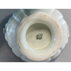 ANTICA ZUPPIERA CERAMICA SCI LAVENO VERBANUM STONE BIANCA 34cm/h '800/'900