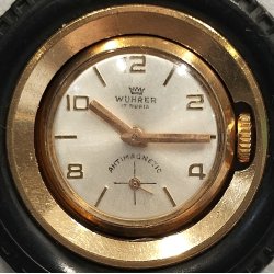 OROLOGIO RUOTINO TASCA Wuhrer anni 70 PORTACHIAVI RUOTA  Vintage Pocket Watch