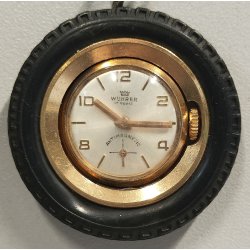 OROLOGIO RUOTINO TASCA Wuhrer anni 70 PORTACHIAVI RUOTA  Vintage Pocket Watch