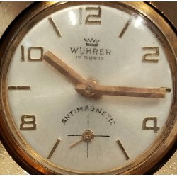 OROLOGIO RUOTINO TASCA Wuhrer anni 70 PORTACHIAVI RUOTA  Vintage Pocket Watch