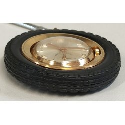 OROLOGIO RUOTINO TASCA Wuhrer anni 70 PORTACHIAVI RUOTA  Vintage Pocket Watch