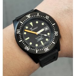 OROLOGIO POLSO Squale 1521 Automatic SUBACQUEO 50 atm NERO 2014 Vintage BOX