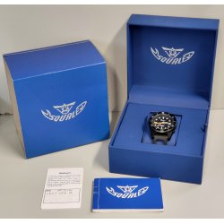 OROLOGIO POLSO Squale 1521 Automatic SUBACQUEO 50 atm NERO 2014 Vintage BOX