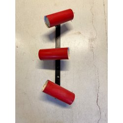 RARA APPLIQUE A 3 LUCI LAMPADA PARETE  ARTICULATED WALL LAMP DESIGN STILNOVO '50