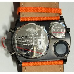 MILITARE Orologio Polso NAUTICA N-MX62 Dual Time BINOCOLO Penna Torcia CHRONO