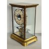 ANTICO OROLOGIO PENDOLO Bulle Clock FRANCE epoca XX sec ELETTROMECCANICO ottone