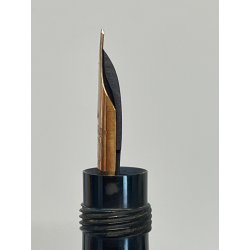 ANTICA RARA PICCOLA PENNA STILOGRAFICA MONTBLANC ROUGE ET NOIR epoca 900 oro 14k