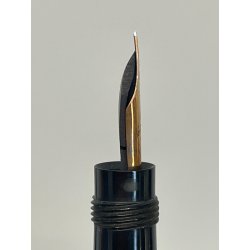 ANTICA RARA PICCOLA PENNA STILOGRAFICA MONTBLANC ROUGE ET NOIR epoca 900 oro 14k