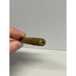 ANTICA RARA PICCOLA PENNA STILOGRAFICA MONTBLANC ROUGE ET NOIR epoca 900 oro 14k