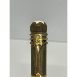 ANTICA RARA PICCOLA PENNA STILOGRAFICA MONTBLANC ROUGE ET NOIR epoca 900 oro 14k