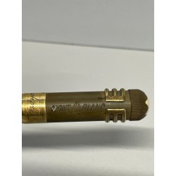 ANTICA RARA PICCOLA PENNA STILOGRAFICA MONTBLANC ROUGE ET NOIR epoca 900 oro 14k